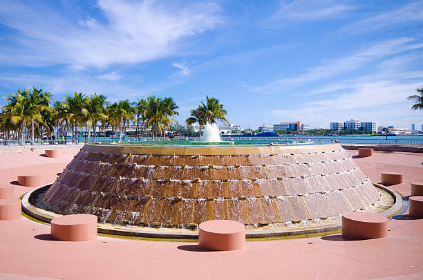 istockphoto-186839791-612×612 "Fountain at Bayfront Park in the downtown area of Miami, FL with Biscayne Bay in the distance."